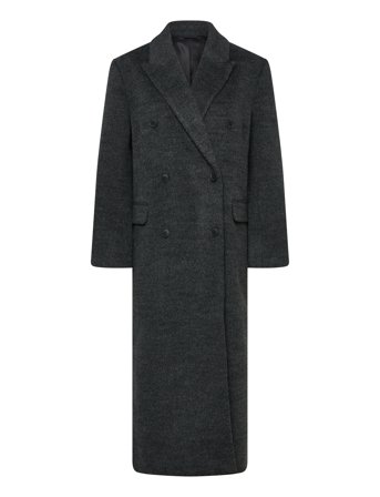 Weekday Logan Wool Blend Hairy Coat - Grey - XL