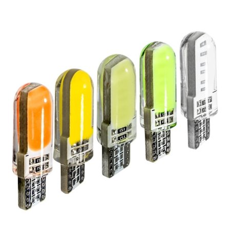 4X CANBUS T10 W5W 12 LED - Isblå