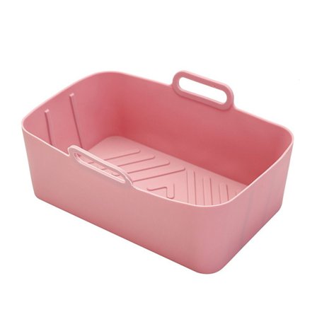 Air Fryer Silicone Pots Dual Basket Liner PINK