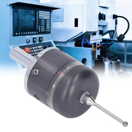 3D Kantfinner Sonde Vanntett Digitaliserende Berøringssonde for CNC med 4mm Kuletipp Metall Grå Grønt Lys