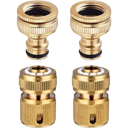 4 stk hageslange kran kobling hurtigkobling for 1/2 tommer a