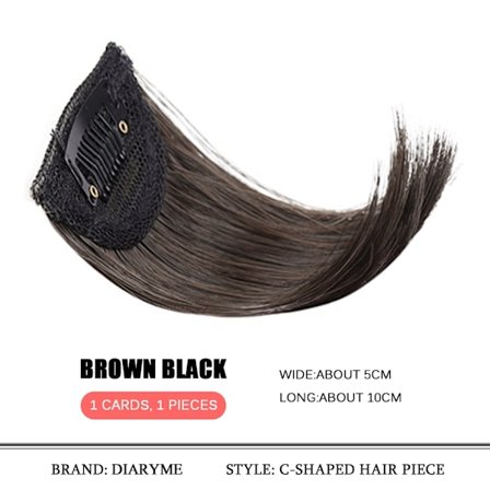 Syntetisk texturerad Perm Hårdyna Hårförlängningsklämma i håret Osynliga hårkuddar ovanför hårstrån Öka hårets volym Peruker