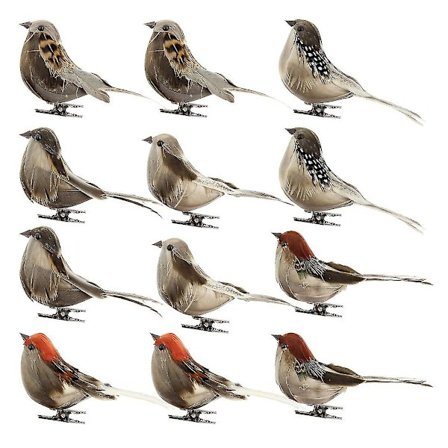 12 stk./sæt Fugle Kunstig Fjer Skum Duer Bryllup Dekoration Diy Fest Dekorative Duer Udendørs Have