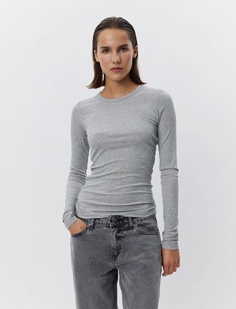 Sofie Schnoor Petriciasw T-Shirt Long Sleeve - Grey - XS
