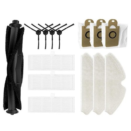 Tilbehør til T1s Pro / M7 Pro / Q6 robotstøvsuger - Rullebørste, HEPA-filter, klut, støvpose