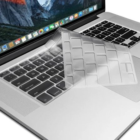 TPU tangentbordsskydd för MacBook Air/Pro/Retina 13/15/17 tum (A1314) - Tangentbordsskydd med US-layout - Ultratunt skyddsskal