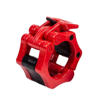 2 stk. Plastvektstang Klips, Vektstang Klemme Ring, Vektstang Klips, Vektstang Klemmer, Vektstang Klips, Vektstang Spenne 50mm Rød