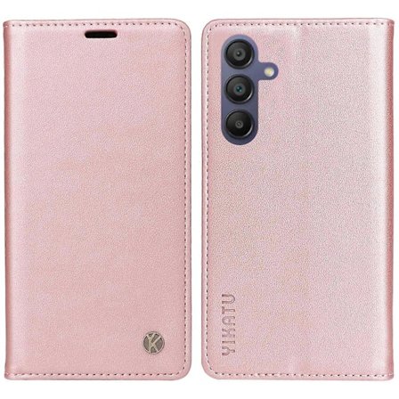 YIKATU YK-001 Samsung Galaxy A26 5G/A16 4G -kotelolle, jalustallinen nahkainen puhelinkotelo vahvalla sulkimella