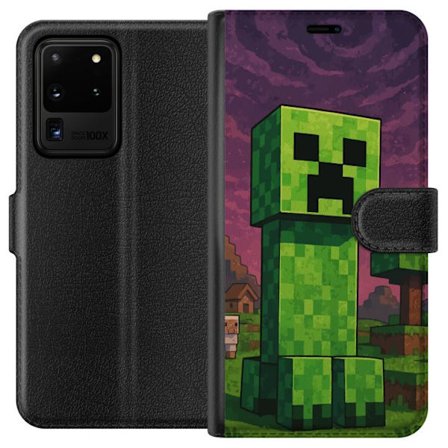 Yhteensopiva Lompakkokotelo Samsung Galaxy S20 Ultra Romanttinen ramadan-kuvaus kukilla, lyhdyillä, tähdillä ja puolikuun muodossa pehmeissä paste