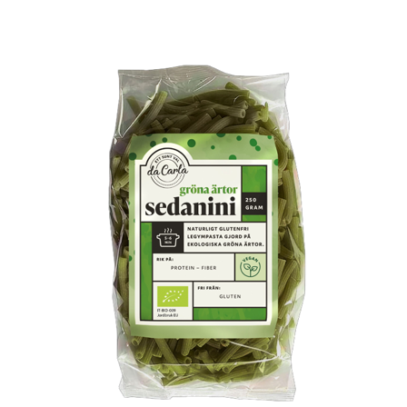 Da Carla Gröna Ärtor Ekologisk Sedanini 250 g