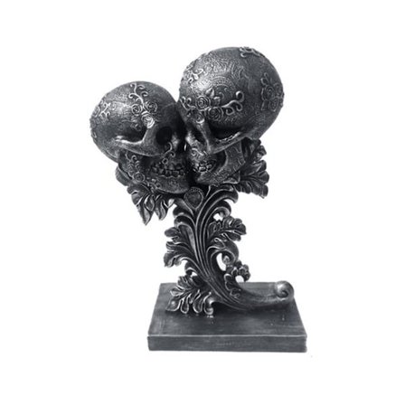 Personlig skalleprydnad Harts Retro Hantverk Kreativa Halloween-presenter till hemmet Vardagsrum Kontorsdekoration