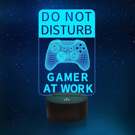 Ps4 /ps5 / Ps3 Gamepad Controller 3d Nattlampa 16 Färgförändrande Skrivbordslampor Gamer Rum Decor Led Set Up Ljus För Playstation4Djup Blå