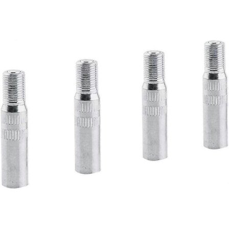 Ventilforlengere, 4 stk Metall Bilhjul Ventilhetter Forlengere, Dekkventil Forlengelsesadapter for Bil, Lastebil, Varebil