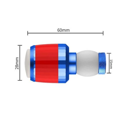 2 st Cykelstyre LED-ljus Grepp Ändpluggar Blinkers Blinkers Svängsignal Ljus Ridtillbehör Svart