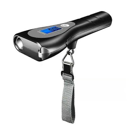 Vekter, lastceller og dynamometer utendørs kranvekt elektronisk fiskevekt 50 kg bagasjevekt 1 m målebånd bærbar vekt med lommelykt n