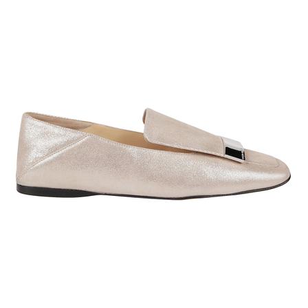 Sergio Rossi, Flat Loafers Beige, Dames, Maat:38 EU