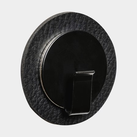 Magnetischer Haken Silwy Magnetic Hook Clever, schwarz + schwarze selbstklebende Magnetplatte Ø6.5 cm - Boot