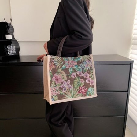 Lin Tote Bag Håndveske BRUN