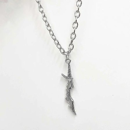 Cosplay Kniv Hängsmycke Halsband för Anime Solo Leveling Karaktär Smycken Tillbehör med Level-Up Malm