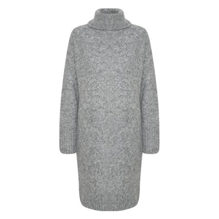 Kaffe, KAesra Knit Dress Grijs, Dames, Maat:S