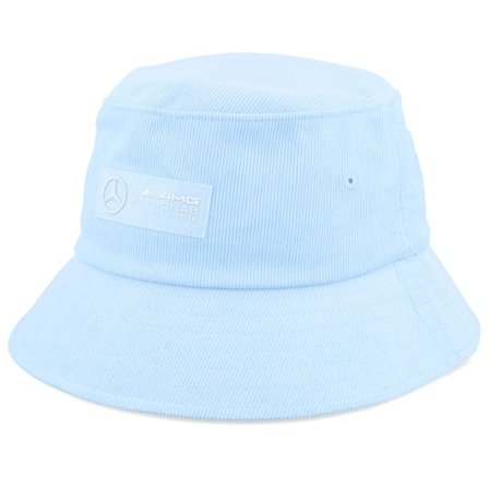 Formula One - Motor Sininen bucket Hattu - Mercedes AMG F1 23 Retro Cord Blue Bucket @ Hatstore
