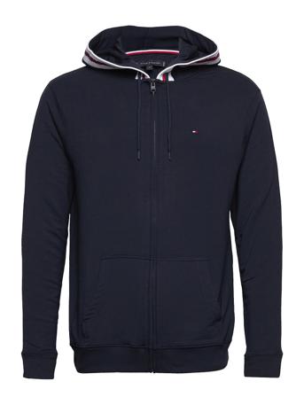 Hoodie Ls Fz Hwk Hoodie Trøje Blå Tommy Hilfiger
