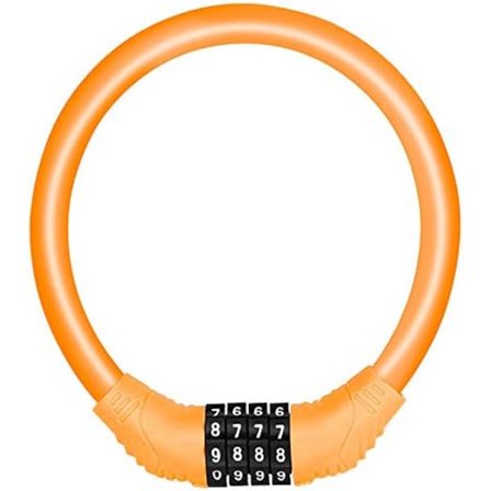 Pyörän lukkokaapeliyhdistelmä, kannettava pyörän lukko 4-numeroisella yhdistelmällä