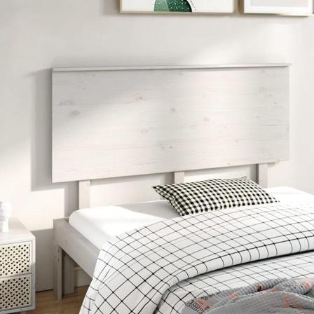 Vidaxl Sänggavel Vit 144x6x82,5 Cm Massiv Furu Vit