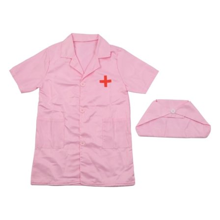 Läkarlekset 21/24/25 Leksaksplastisk läkarset för förskolebarn och barn från 3 år och uppåt - Rosa