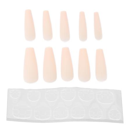 10 stk Lange Kiste Glansfulde Falske Negle Kunstige Tryk På Fuld Dækning Falske Spidser Negle Manicure Tilbehør til Kvinder Piger N5355-07