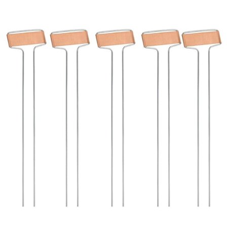 Växtmärken, 10-pack 6,5x25,5cm Metall Koppar Taggar Växtmärken Trädgård Blomstertillbehör Plantor Tillbehör Klassificering Jord Taggar