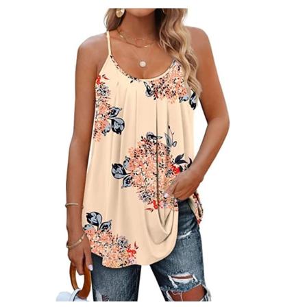 Ærmeløs Top Linned Dame M