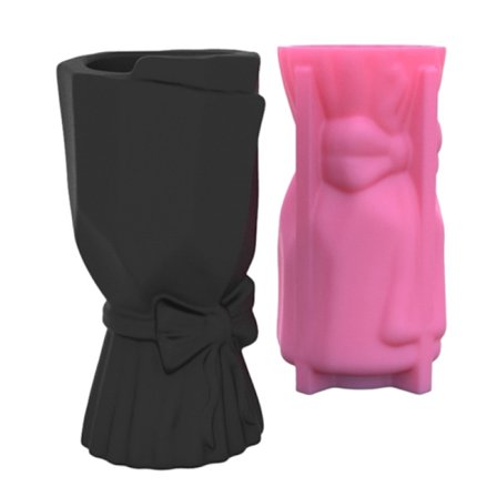 Plantekar Blomsterpotteformer Silikon Betongform Sløyfe vaseform Håndlagingsutstyr for gjør-det-selv-håndlaging blomsterpotte