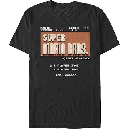 Super Mario Bros. Startskärm Nintendo T-shirt