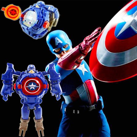 Lasten rannekello sarjakuva supersankari Transformer-kellot hauskat lelut kapteeni