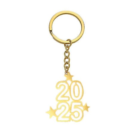 2025 Nummer Digitalt Jern Nøglering Stjerne Rygsæk Vedhæng