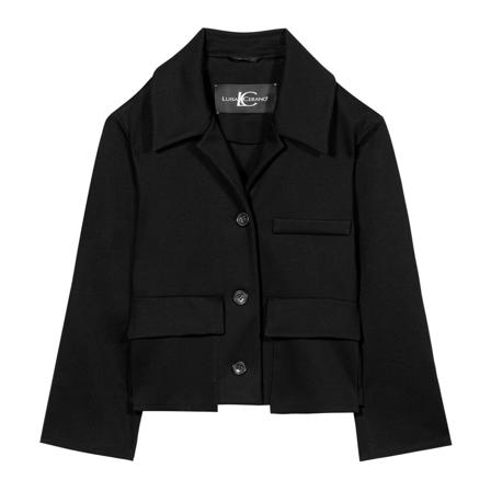 Luisa Cerano, Light Jackets Zwart, Dames, Maat:L,polyester