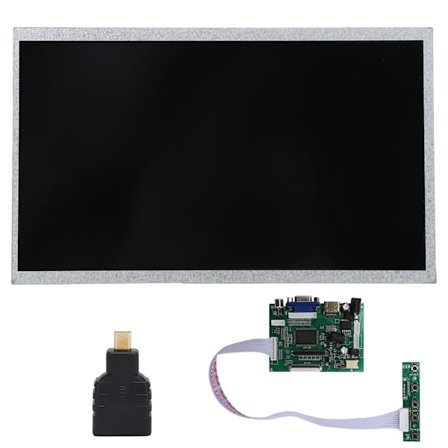 Driverkort til Raspberry Pi LCD 1024x600 opløsning computertilbehør 10,1 tommer
