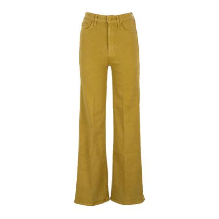 Mother, Wide Jeans Geel, Dames, Maat:W29