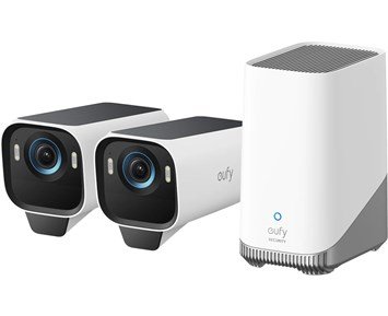 Eufy-eufyCam S3 Pro 2-Cam Kit-eufyCam S3 Pro-kit med 2 kamera og basestasjon-Smart home-Overvåkningskameraer