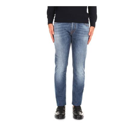 Hand Picked Straight Jeans blå, Herr, Herr, Storlek: W32