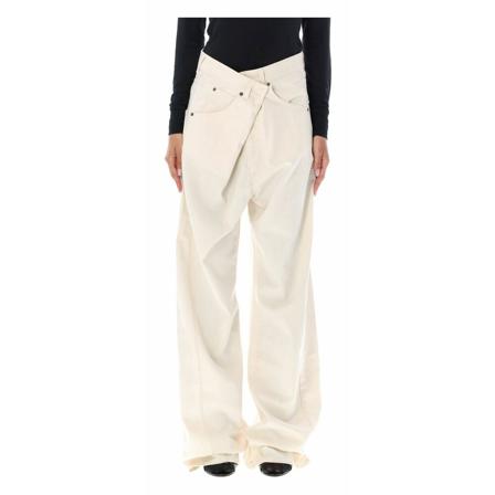 Darkpark Women& Clothing Jeans Off White Aw22 Hvid, Dame, Størrelse: W25