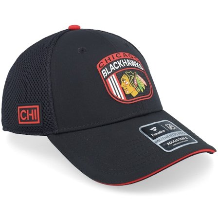 Fanatics - NHL Svart trucker Caps - Chicago Blackhawks Authentic Pro Draft Black/A. Red Trucker @ Hatstore