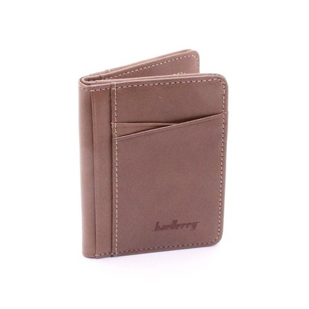 Kortpung / Kortholder EZ Bifold Vertical PU - Brun