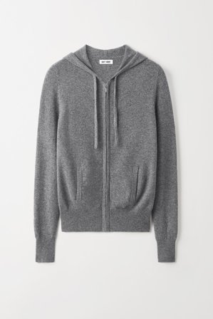 Soft Goat - Zip Hoodie - Kashmirtröja dam - S - Grey