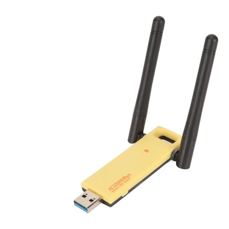 USB WiFi Adapter 2.4G 5G Dual Band Dual Antenner 802.11AC 1200Mbps til PC Laptop