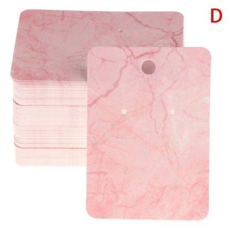 100 kpl Marmorikuvioisia Korvakorukortteja Nappikorvakoruille Kaulakorujen Korujen Esittely - Täydellinen