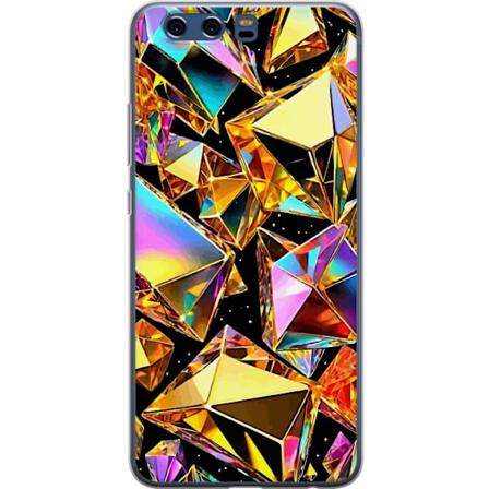 Huawei P10 Läpinäkyvä kuori 3D Kulta