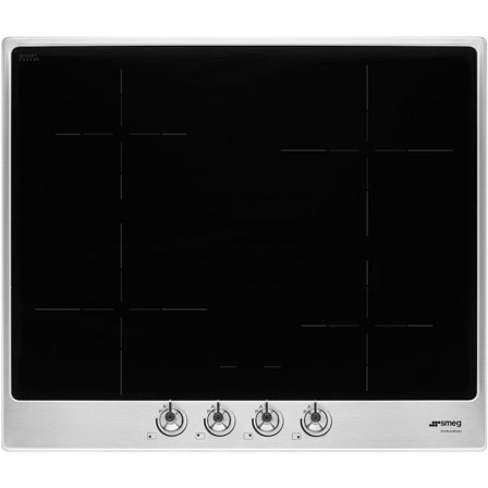 Smeg SI364FXM Indbygningskogeplade, rustfrit stål - Rustfri stål | KitchenOne