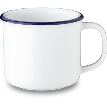 Kaffekopp G. Benedikt Retro Blå kant 18cl